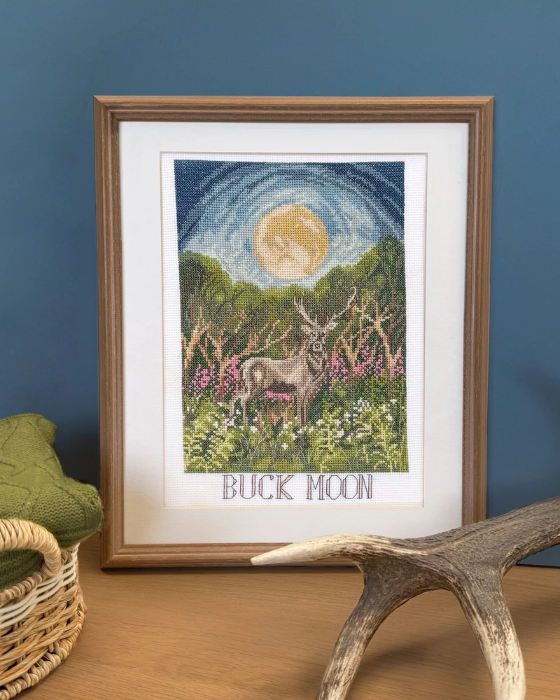Bothy Threads Cross stitch kit "Buck Moon" XDD16 18x27 cm