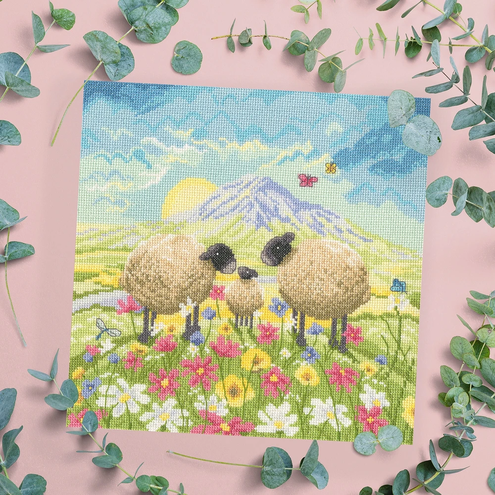 Bothy Threads Cross stitch kit "Butterflies And Babies" XLP10 26x26 cm