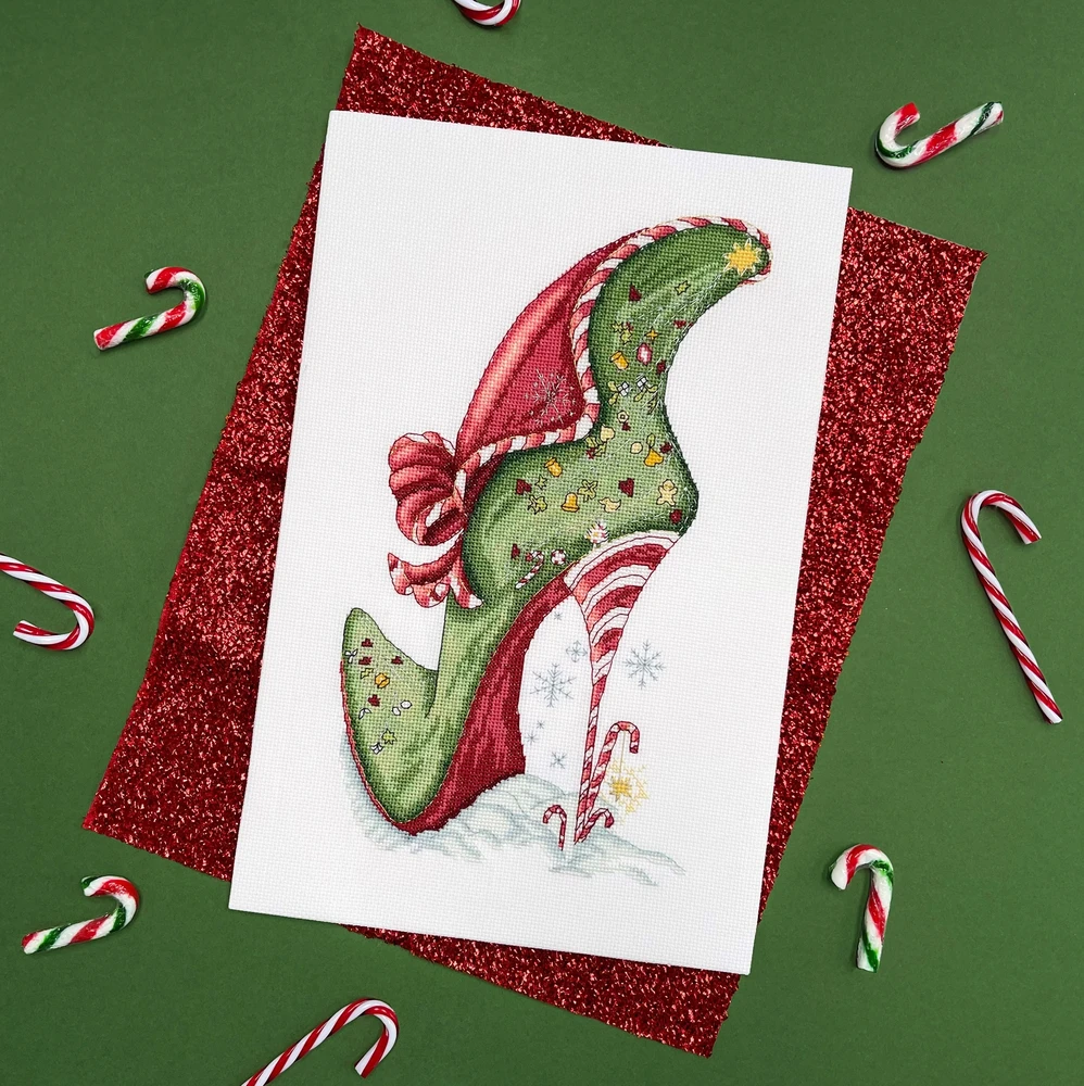 Bothy Threads Cross stitch kit "Candy Canes" XSK21 18x30 cm