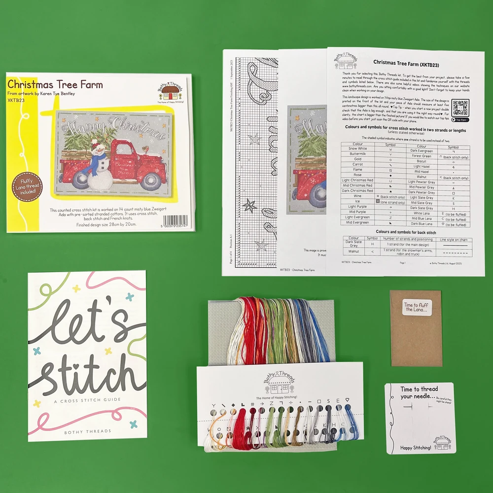 Bothy Threads Cross stitch kit "Christmas Tree Farm" XKTB23 28x20 cm