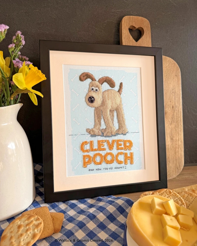 Bothy Threads Cross stitch kit "Clever Pooch!" XWG7 18x24 cm