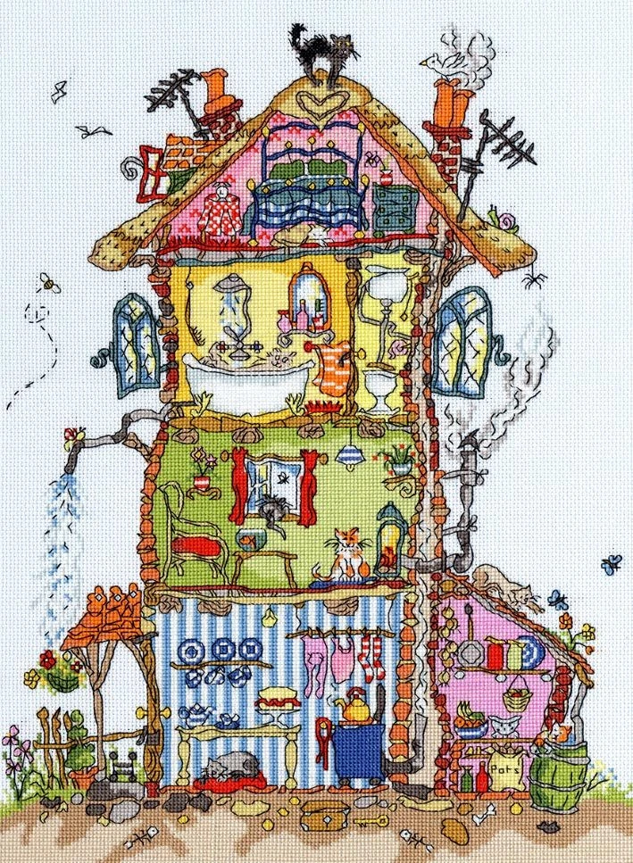 Bothy Threads Cross stitch kit "Cottage" XCT8 26x35 cm