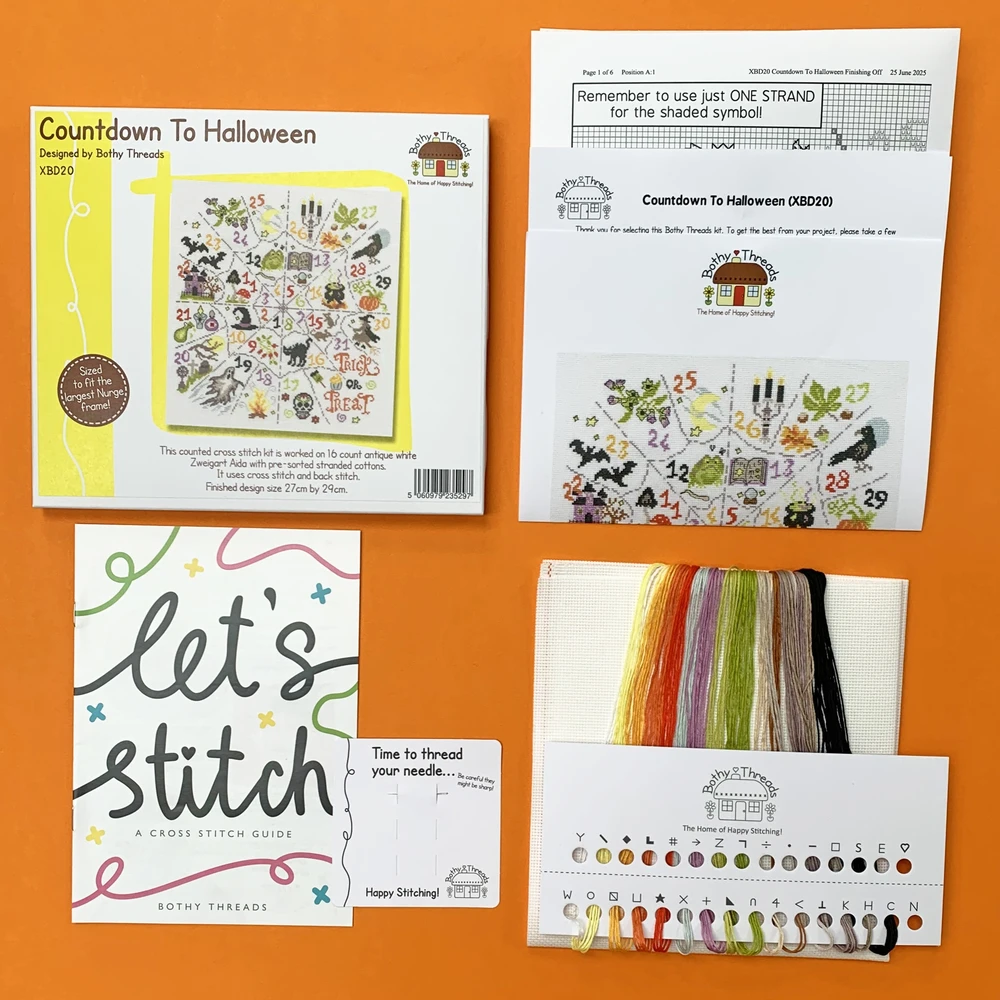 Bothy Threads Cross stitch kit "Countdown To Halloween" XBD20 27x29 cm