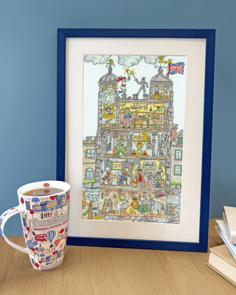 Bothy Threads Cross stitch kit "Cut Thru' Tower Of London" XCT47 26x42 cm