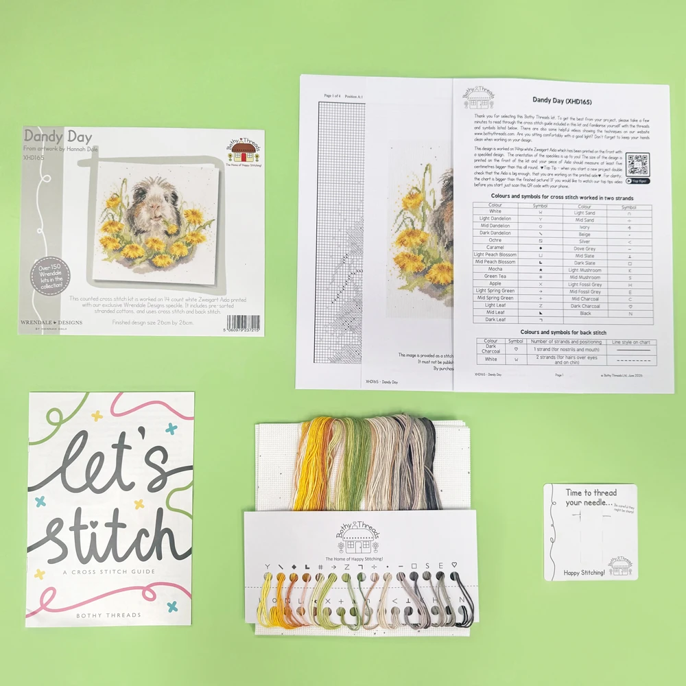 Bothy Threads Cross stitch kit "Dandy Day" XHD165 26x26 cm