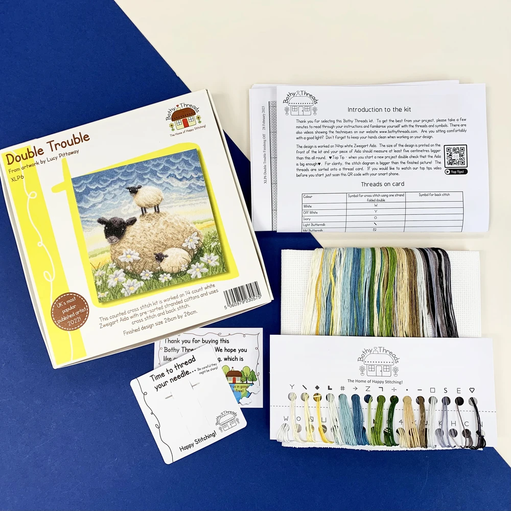 Bothy Threads Cross stitch kit "Double Trouble" XLP6 26x26 cm