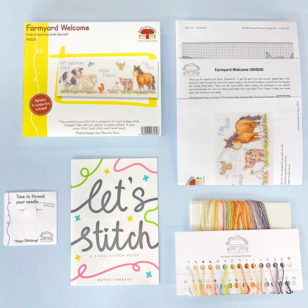 Bothy Threads Cross stitch kit "Farmyard Welcome" XKG20 38x15 cm