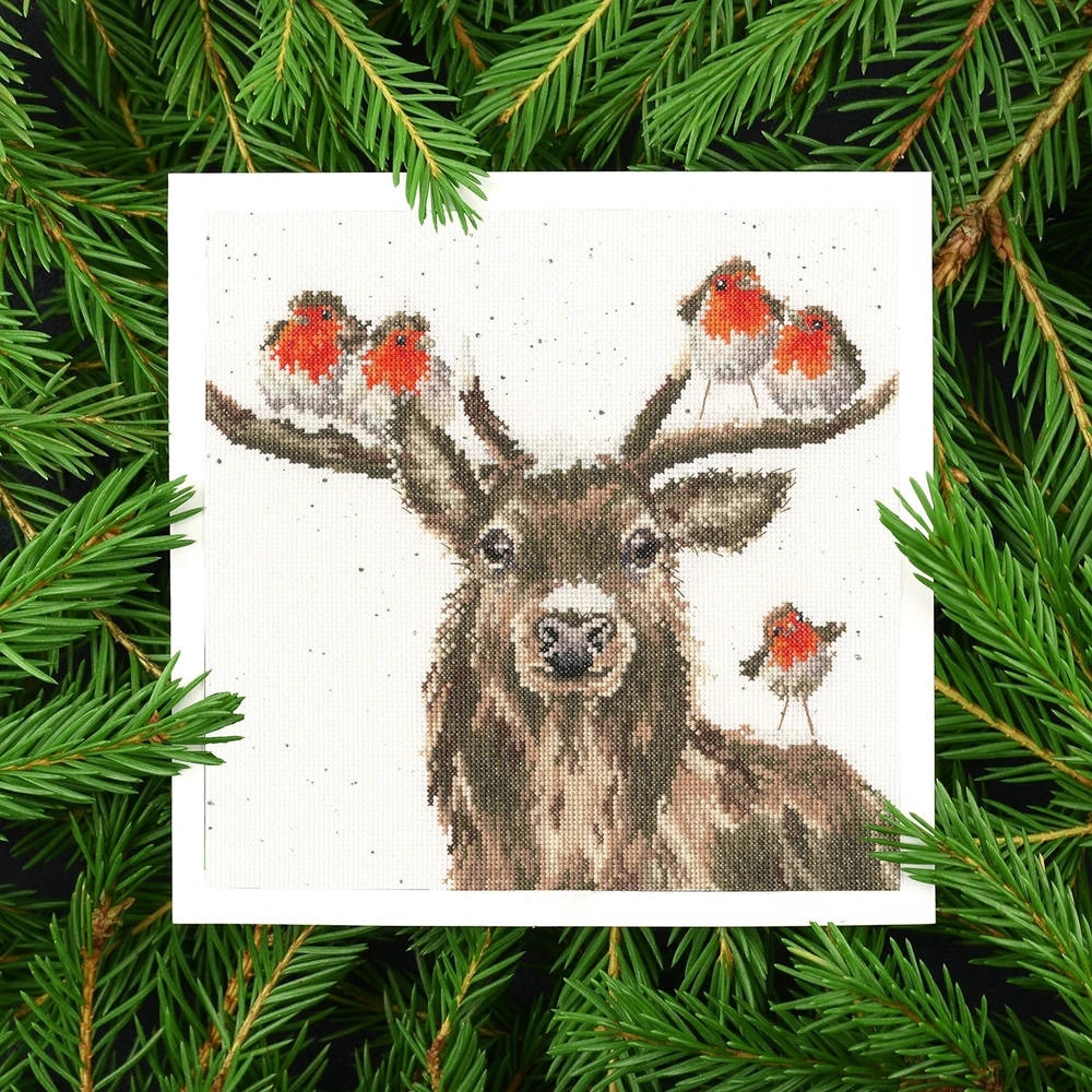 Bothy Threads Cross stitch kit "Festive Friends" XHD110 26x26 cm