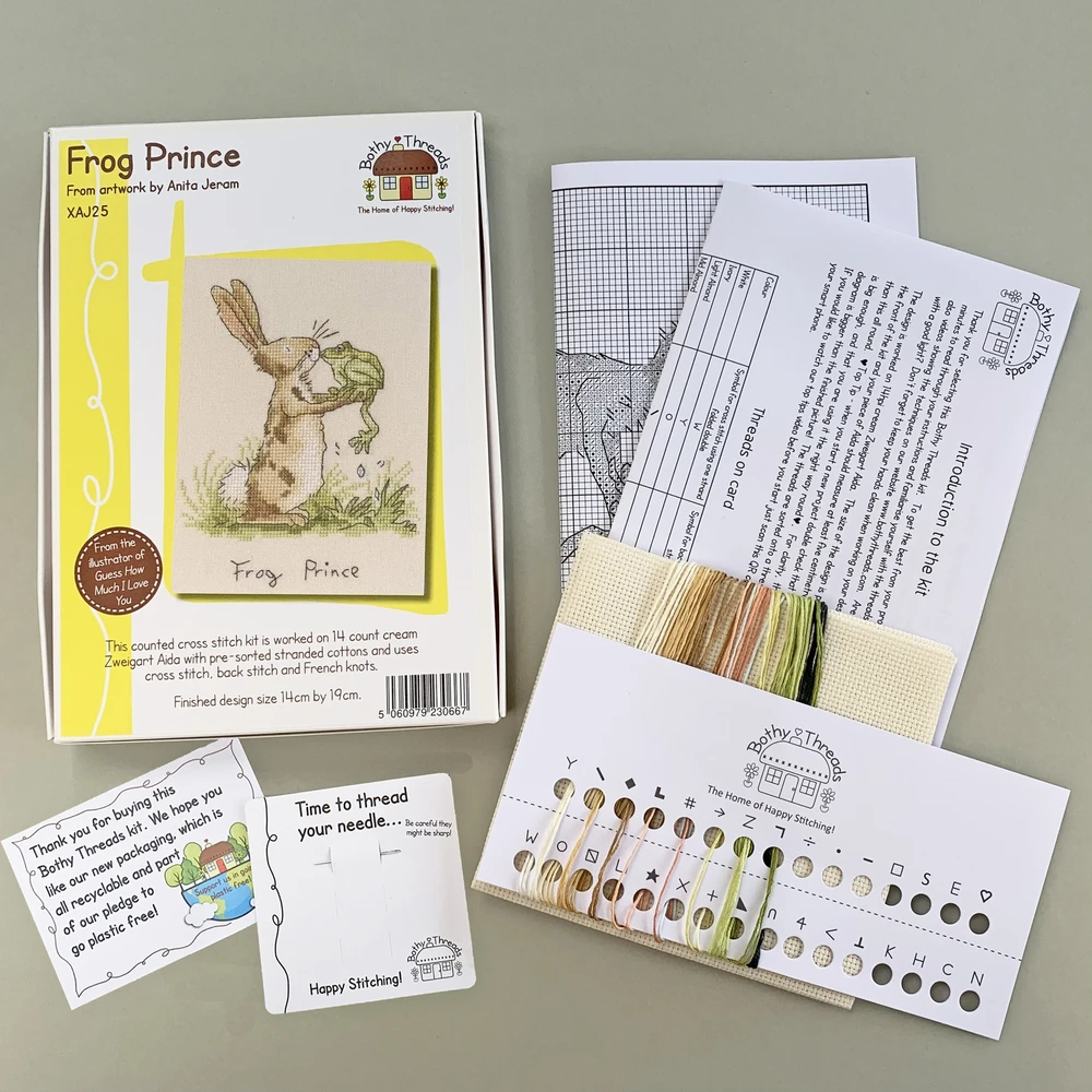 Bothy Threads Cross stitch kit "Frog Prince" XAJ25 14x19 cm