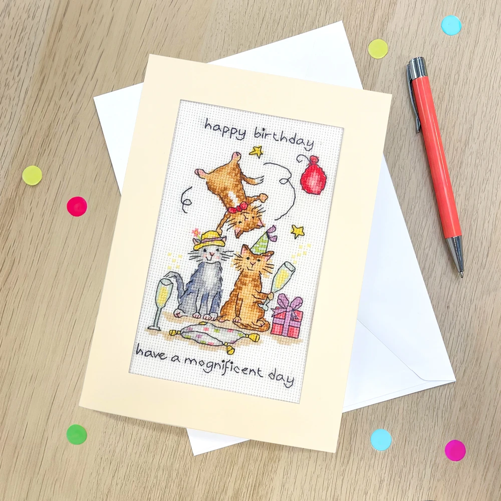 Bothy Threads Cross stitch kit "Greeting Card - Mognificent Day" XGC60 10x16 cm