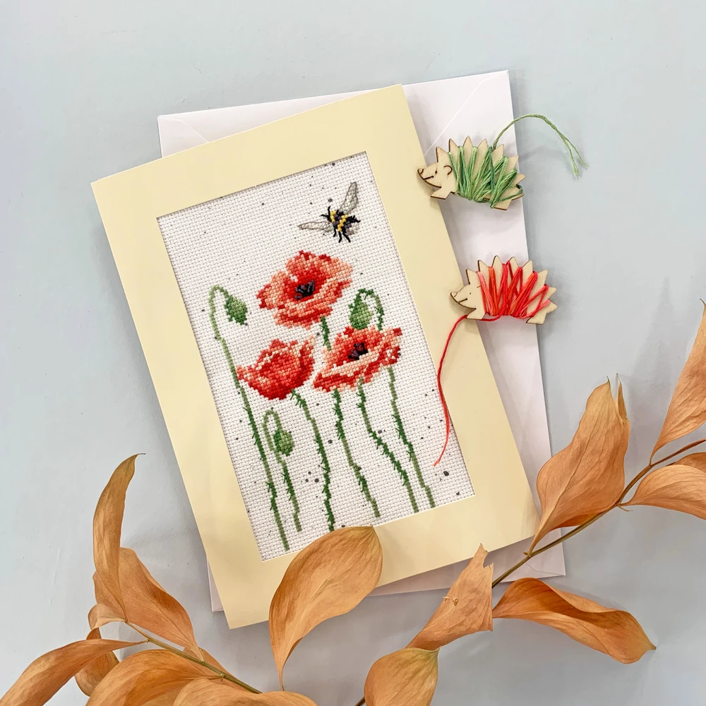 Bothy Threads Cross stitch kit "Greeting Card - Remember Me" XGC39 10x16 cm