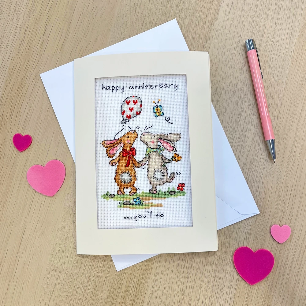 Bothy Threads Cross stitch kit "Greeting Card - You'll Do" XGC52 10x16 cm
