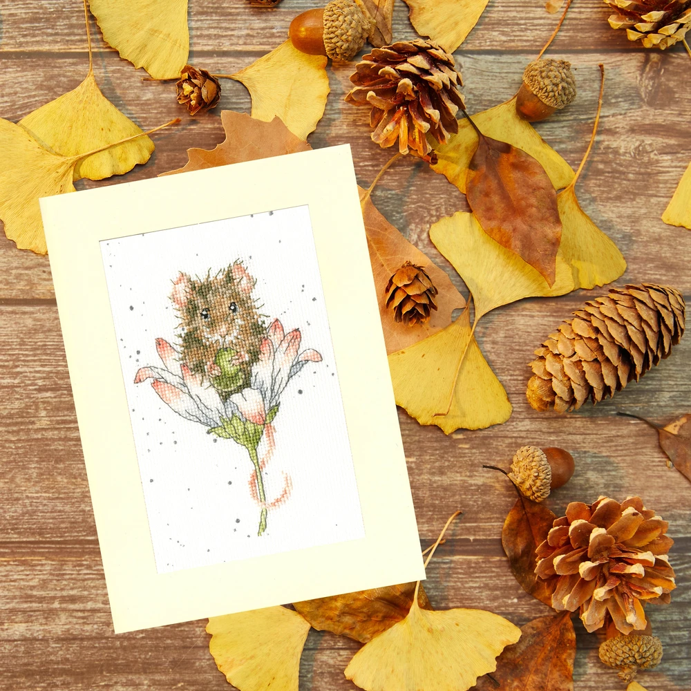 Bothy Threads Cross stitch kit "Greeting Card - Wishes Just For You" XGC32 10x16 cm