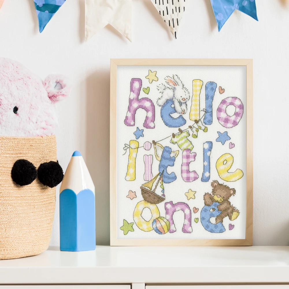 Bothy Threads Cross stitch kit "Hello Little One" XKG17 19x26 cm
