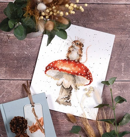 Bothy Threads Cross stitch kit "He's a Fun-gi" XHD74 18x23 cm