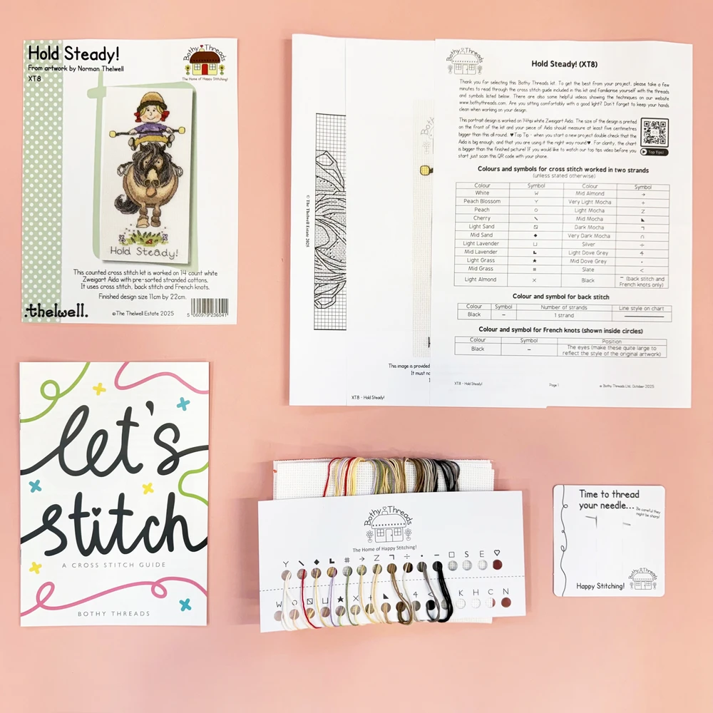 Bothy Threads Cross stitch kit "Hold Steady!" XT8 11x22 cm