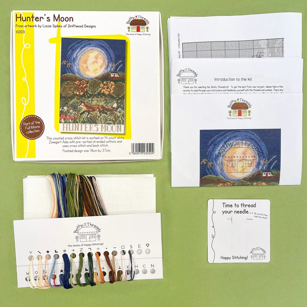 Bothy Threads Cross stitch kit "Hunter's Moon" XDD3 18x27 cm