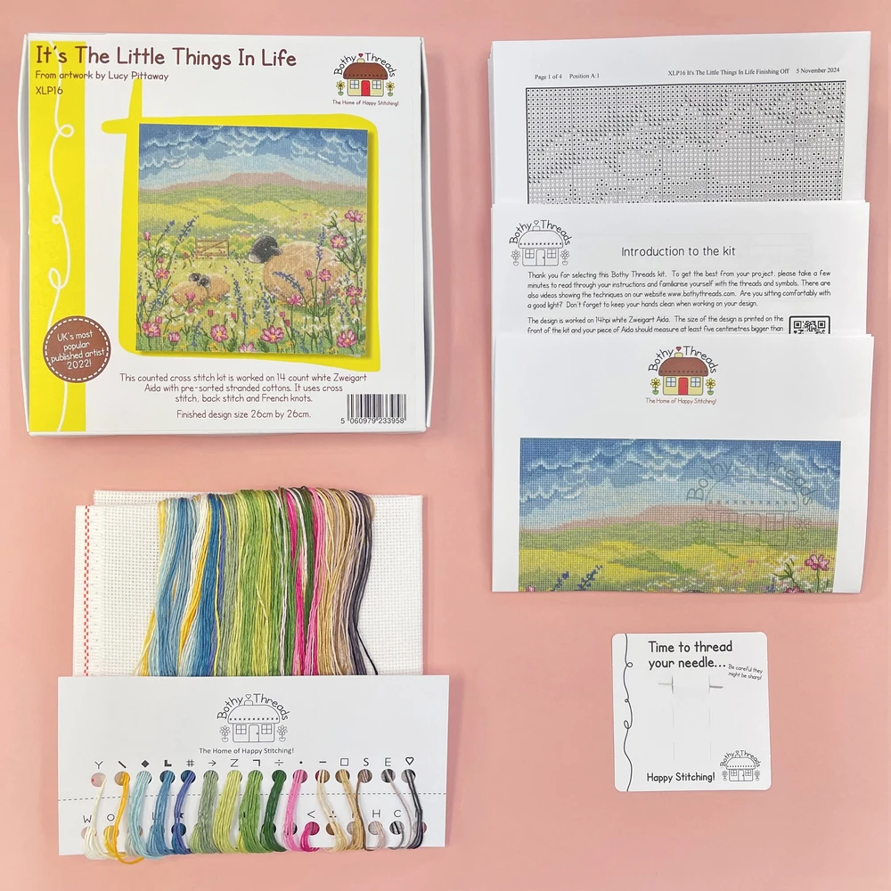 Bothy Threads Cross stitch kit "It's The Little Things In Life" XLP16 26x26 cm