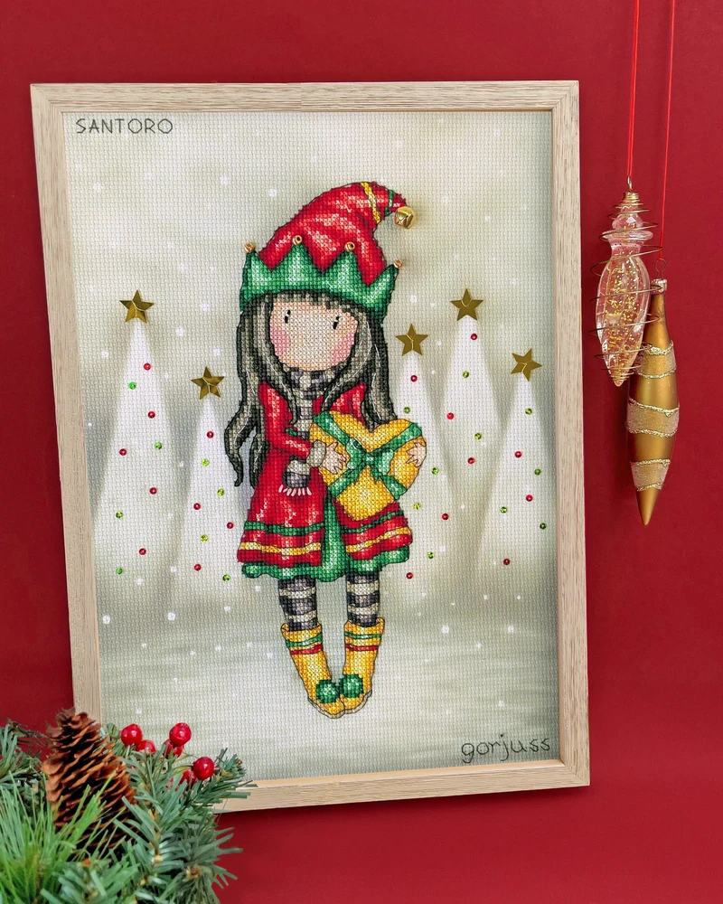 Bothy Threads Cross stitch kit "Jingle Belle" XG55 22x30.5 cm