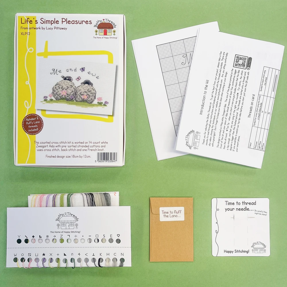 Bothy Threads Cross stitch kit "Life's Simple Pleasures" XLP12 18x12 cm