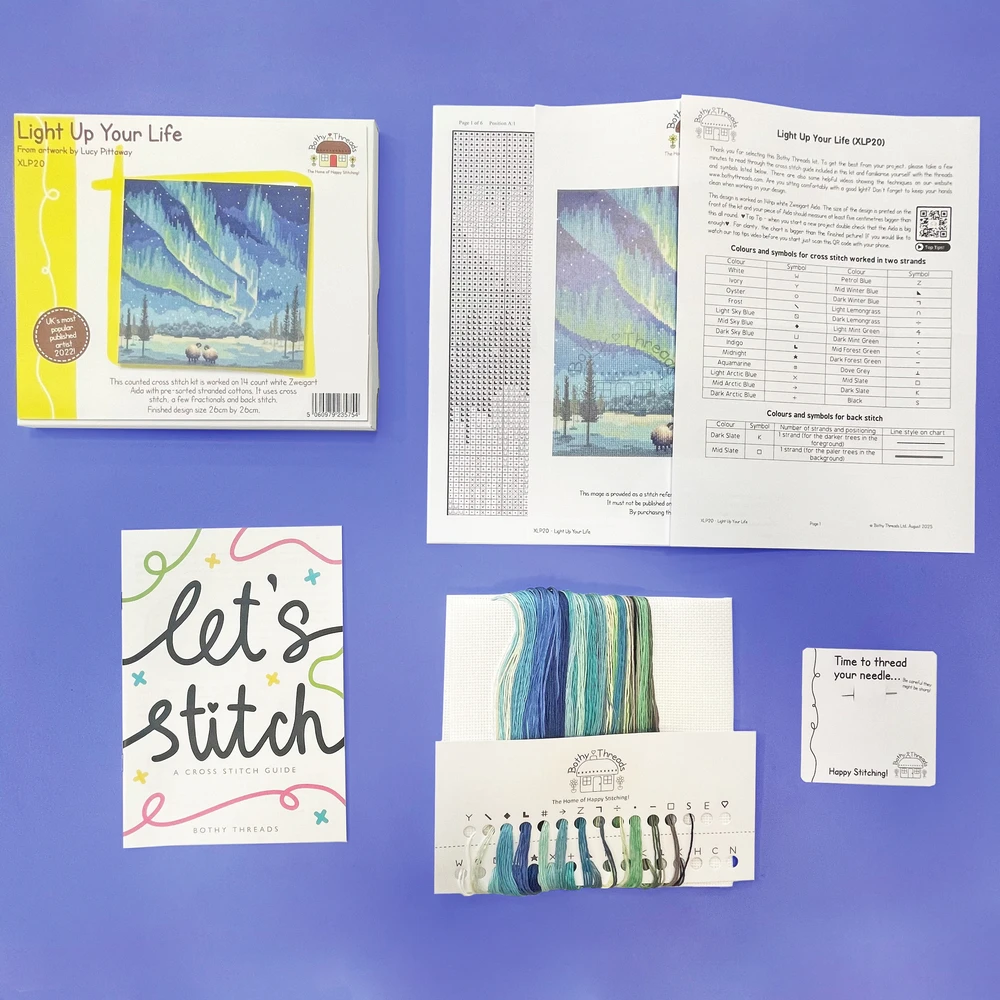 Bothy Threads Cross stitch kit "Light Up Your Life" XLP20 26x26 cm