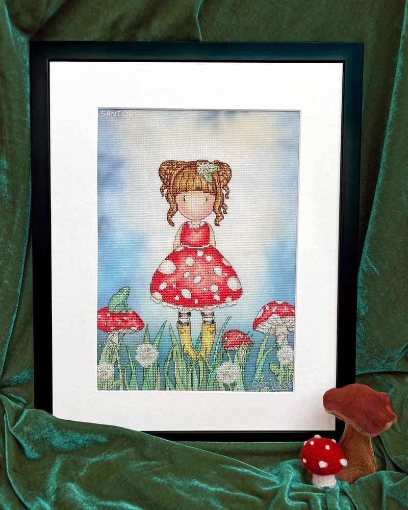 Bothy Threads Cross stitch kit "Little Mushroom" XG52 22x30.5 cm