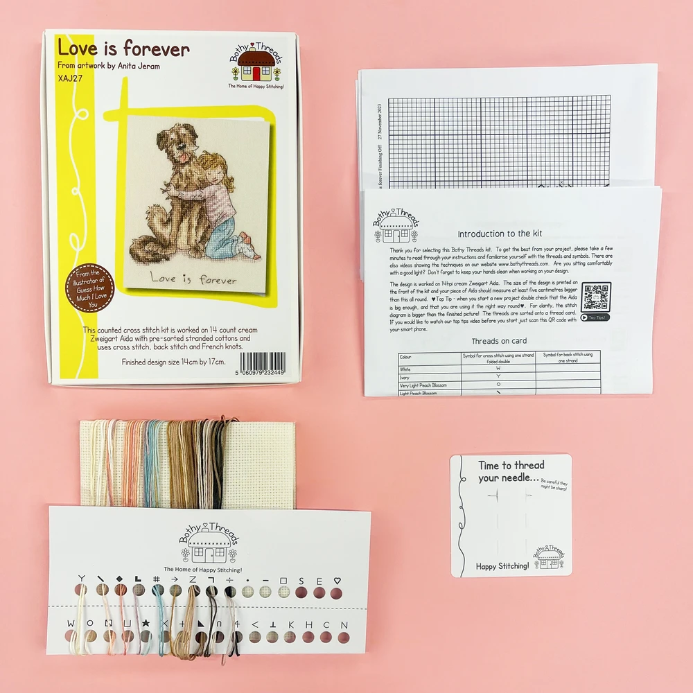 Bothy Threads Cross stitch kit "Love is forever" XAJ27 14x17 cm