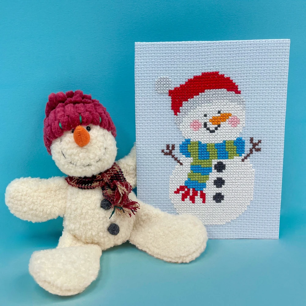Bothy Threads Cross stitch kit "Merry - Snowman" SKIP6 13x19 cm