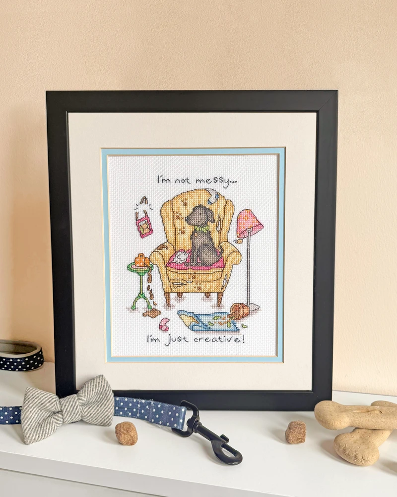 Bothy Threads Cross stitch kit "Mucky Pup" XCD3 14x17 cm