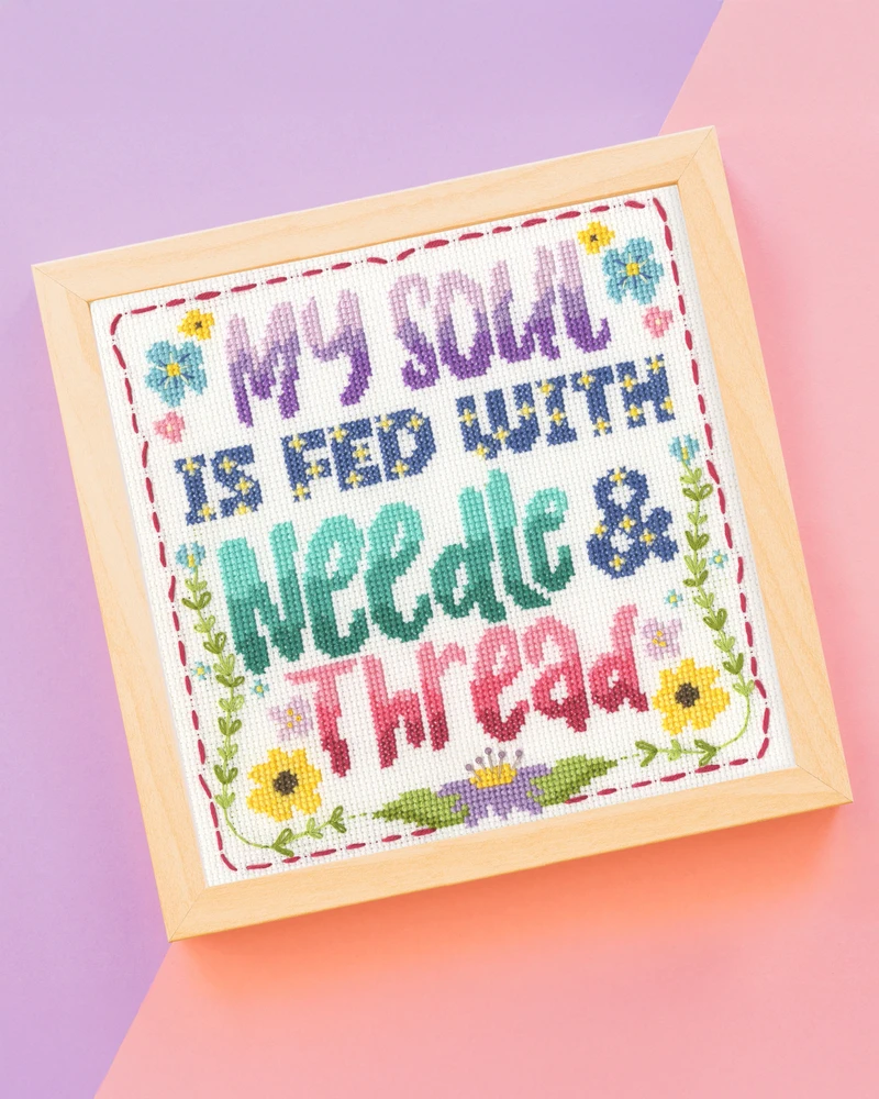 Bothy Threads Cross stitch kit "Needle And Thread" XBD21 18x18 cm