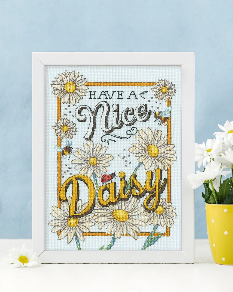 Bothy Threads Cross stitch kit "Nice Daisy" XAS1 17x23 cm