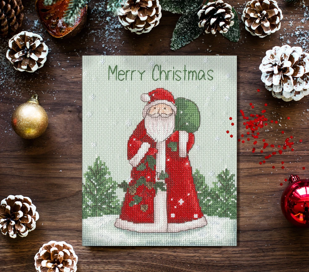 Bothy Threads Cross stitch kit "Ol' St Nick" XX21 15x18 cm
