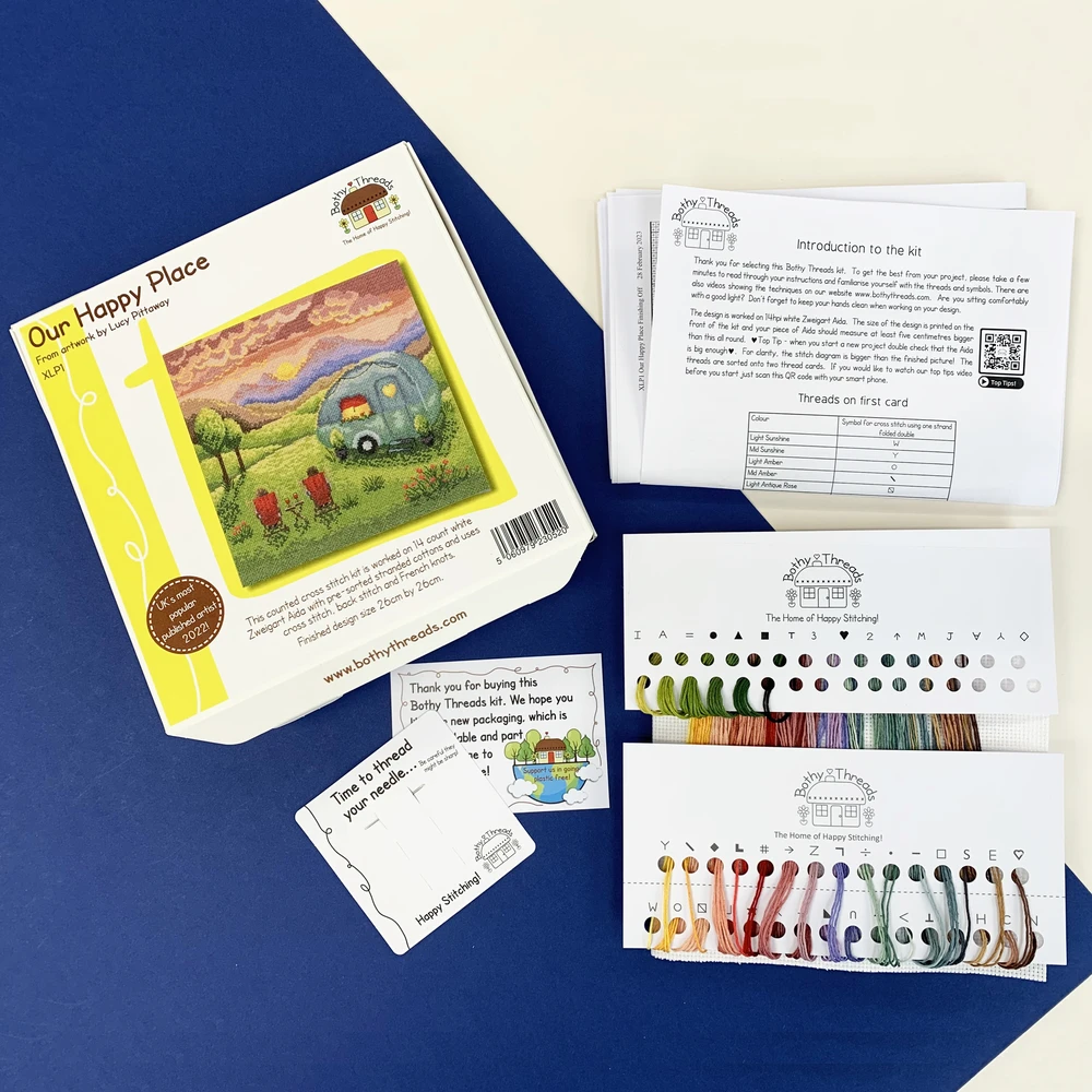 Bothy Threads Cross stitch kit "Our Happy Place" XLP1 26x26 cm