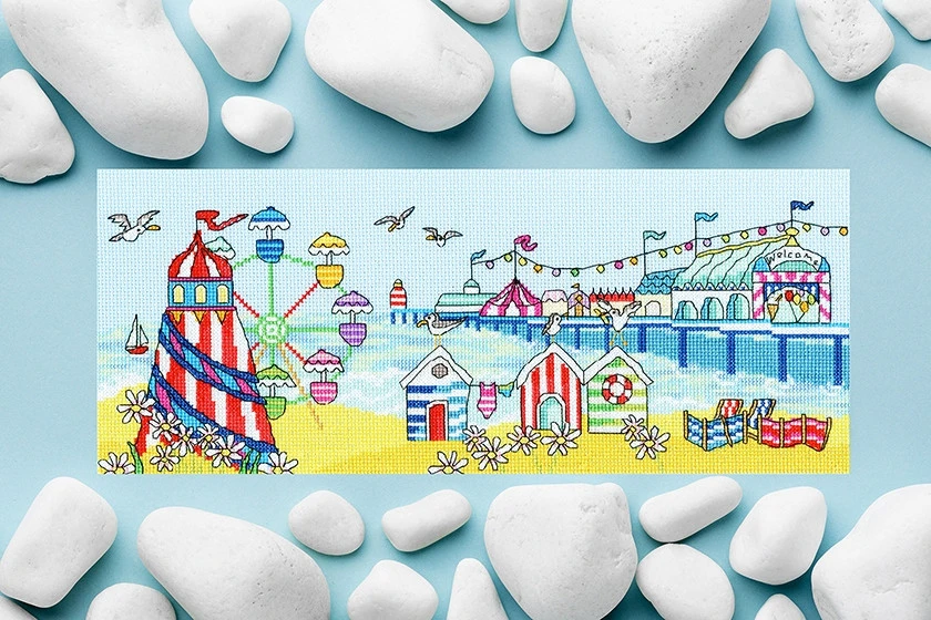 Bothy Threads Cross stitch kit "Pier Fun" XJR32 37x15 cm