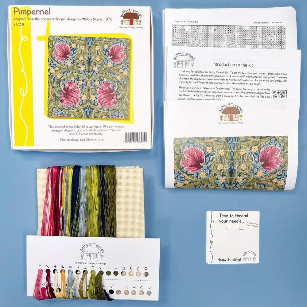 Bothy Threads Cross stitch kit "Pimpernel" XAC24 31x31 cm