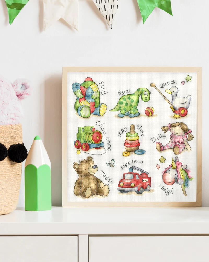 Bothy Threads Cross stitch kit "Play!" XKG25 26x26 cm