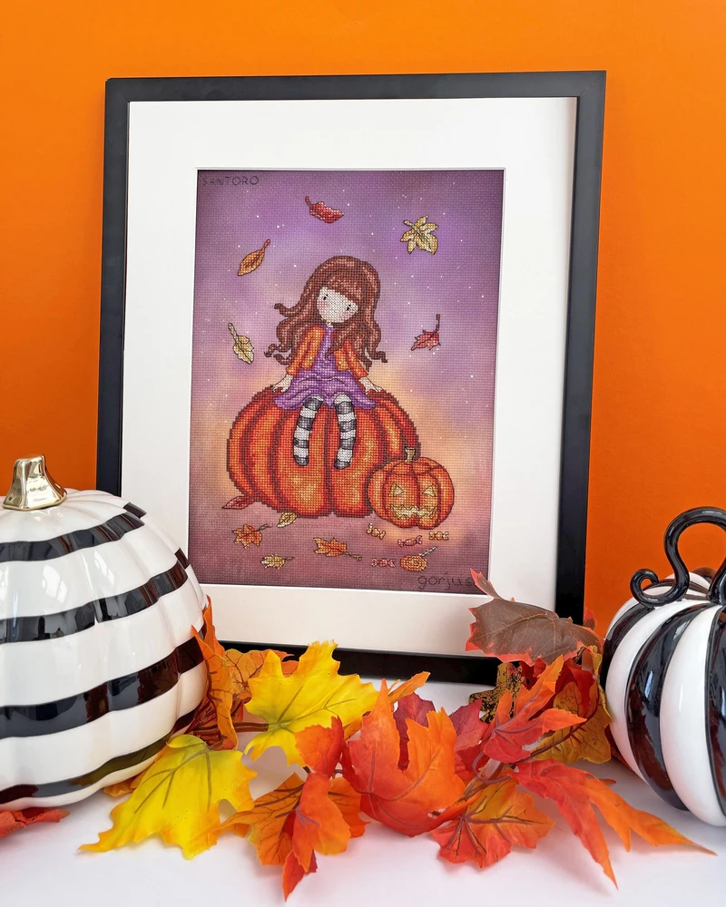 Bothy Threads Cross stitch kit "Pumpkin Perch" XG50 22x30.5 cm