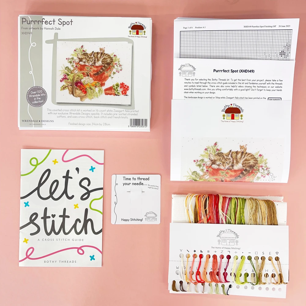 Bothy Threads Cross stitch kit "Purrrfect Spot" XHD149 34x28 cm