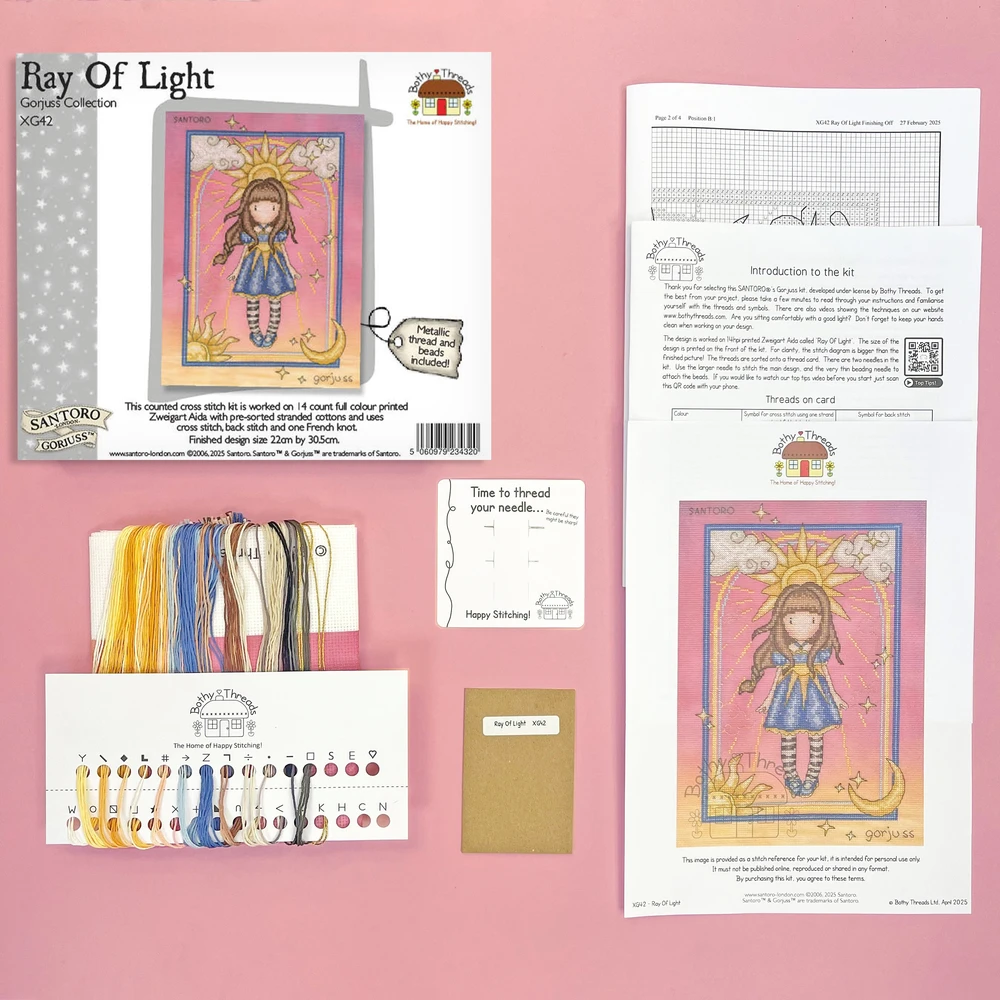 Bothy Threads Cross stitch kit "Ray Of Light" XG42 22x30.5 cm