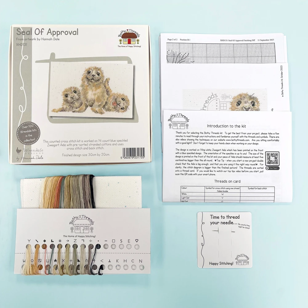 Bothy Threads Cross stitch kit "Seal Of Approval" XHD131 30x20 cm