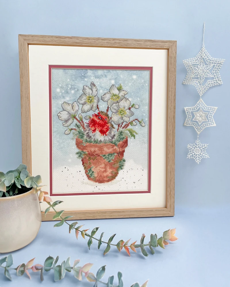 Bothy Threads Cross stitch kit "Season's Tweetings" XHD147 18x23 cm