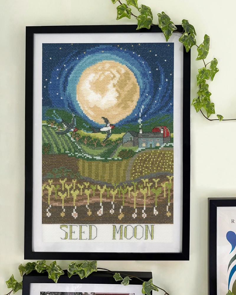 Bothy Threads Cross stitch kit "Seed Moon" XDD13 18x27 cm