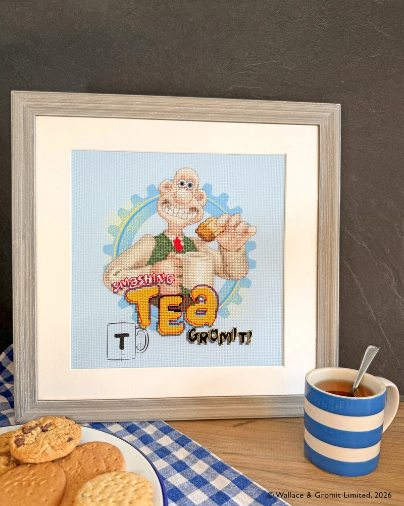 Bothy Threads Cross stitch kit "Smashing Tea!" XWG3 24x24 cm