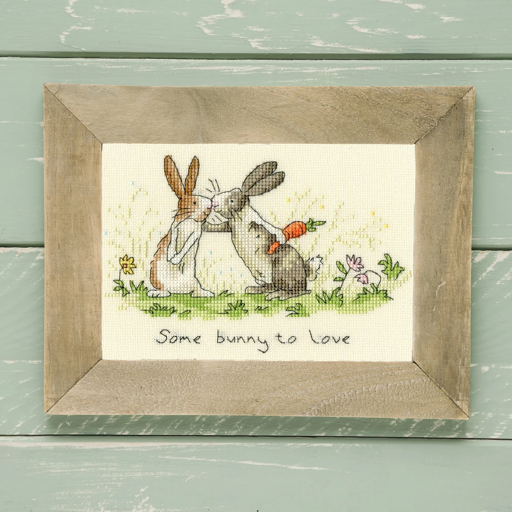 Bothy Threads Cross stitch kit "Some Bunny To Love" XAJ3 12x18 cm