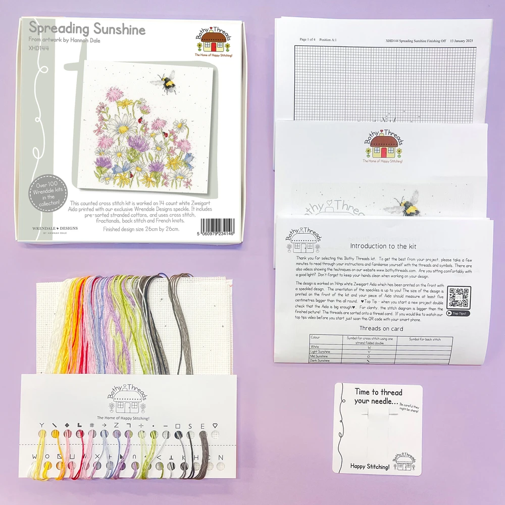 Bothy Threads Cross stitch kit "Spreading Sunshine" XHD144 26x26 cm