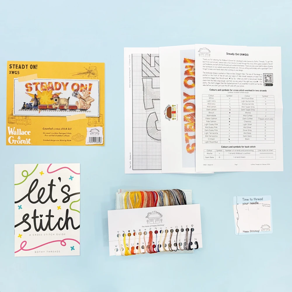 Bothy Threads Cross stitch kit "Steady On!" XWG5 38x16 cm