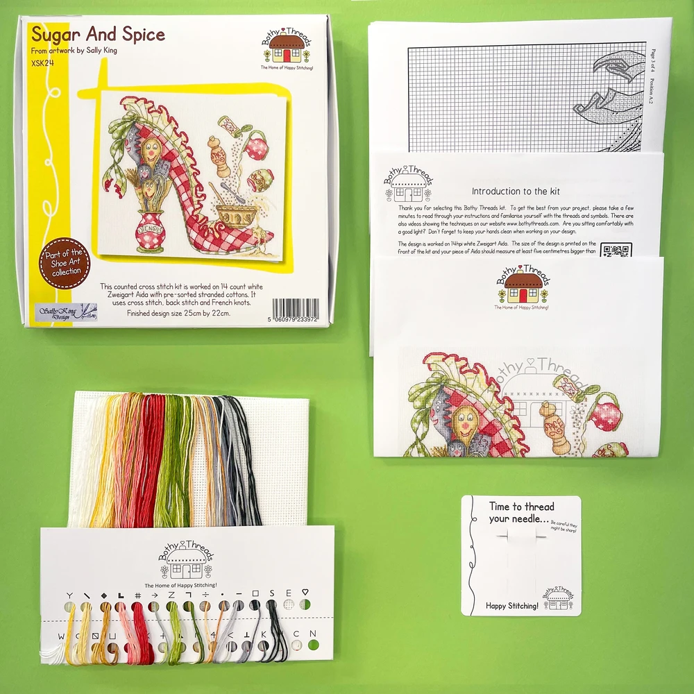 Bothy Threads Cross stitch kit "Sugar And Spice" XSK24 25x22 cm