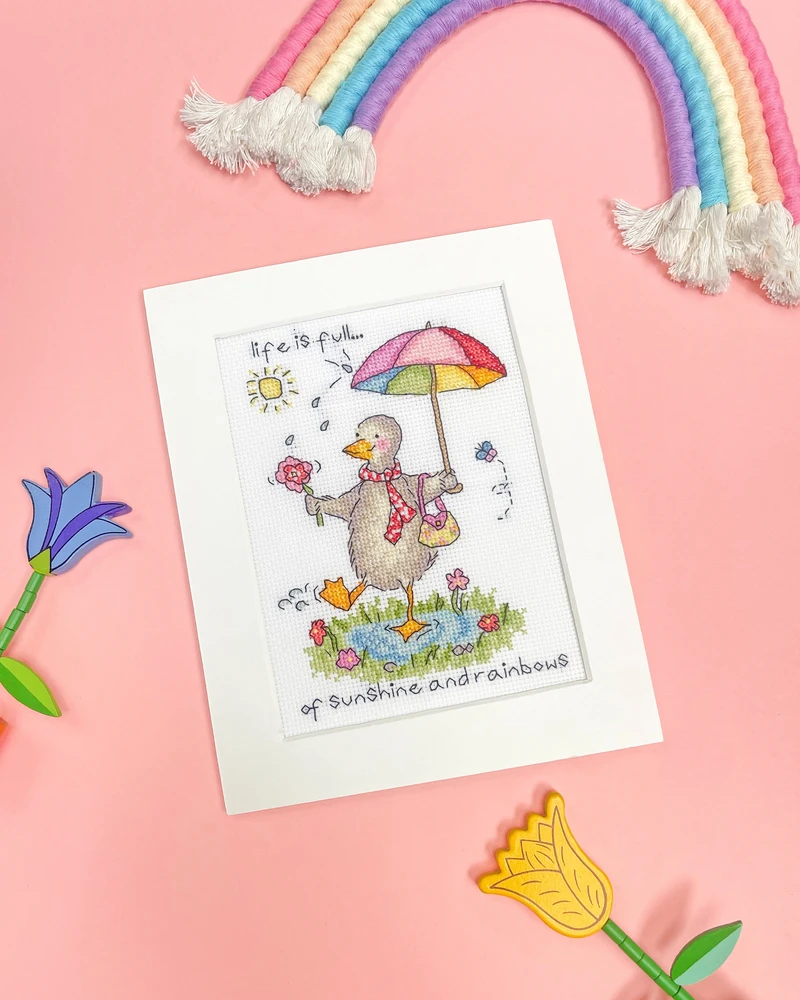 Bothy Threads Cross stitch kit "Sunshine And Rainbows" XCD1 13x18 cm