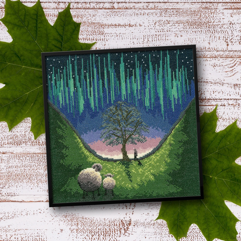 Bothy Threads Cross stitch kit "Sycamore Gap" XLP13 26x26 cm