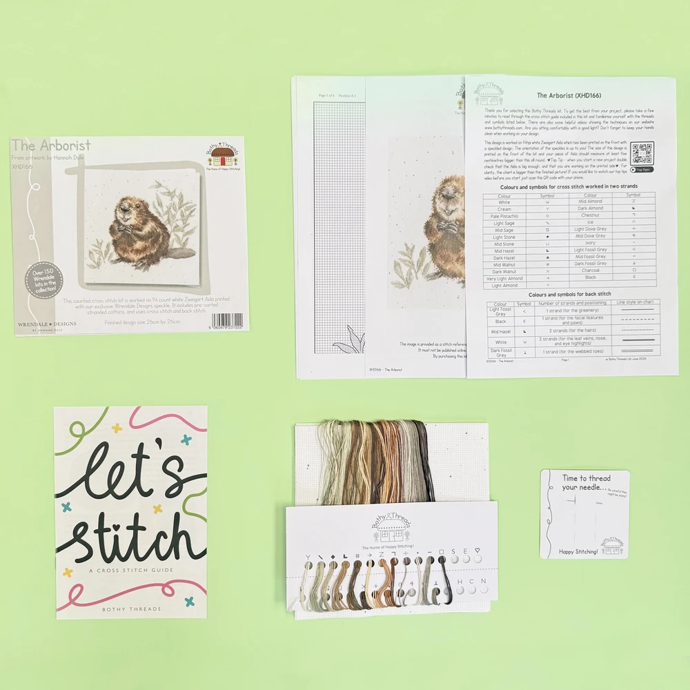 Bothy Threads Cross stitch kit "The Arborist" XHD166 26x26 cm